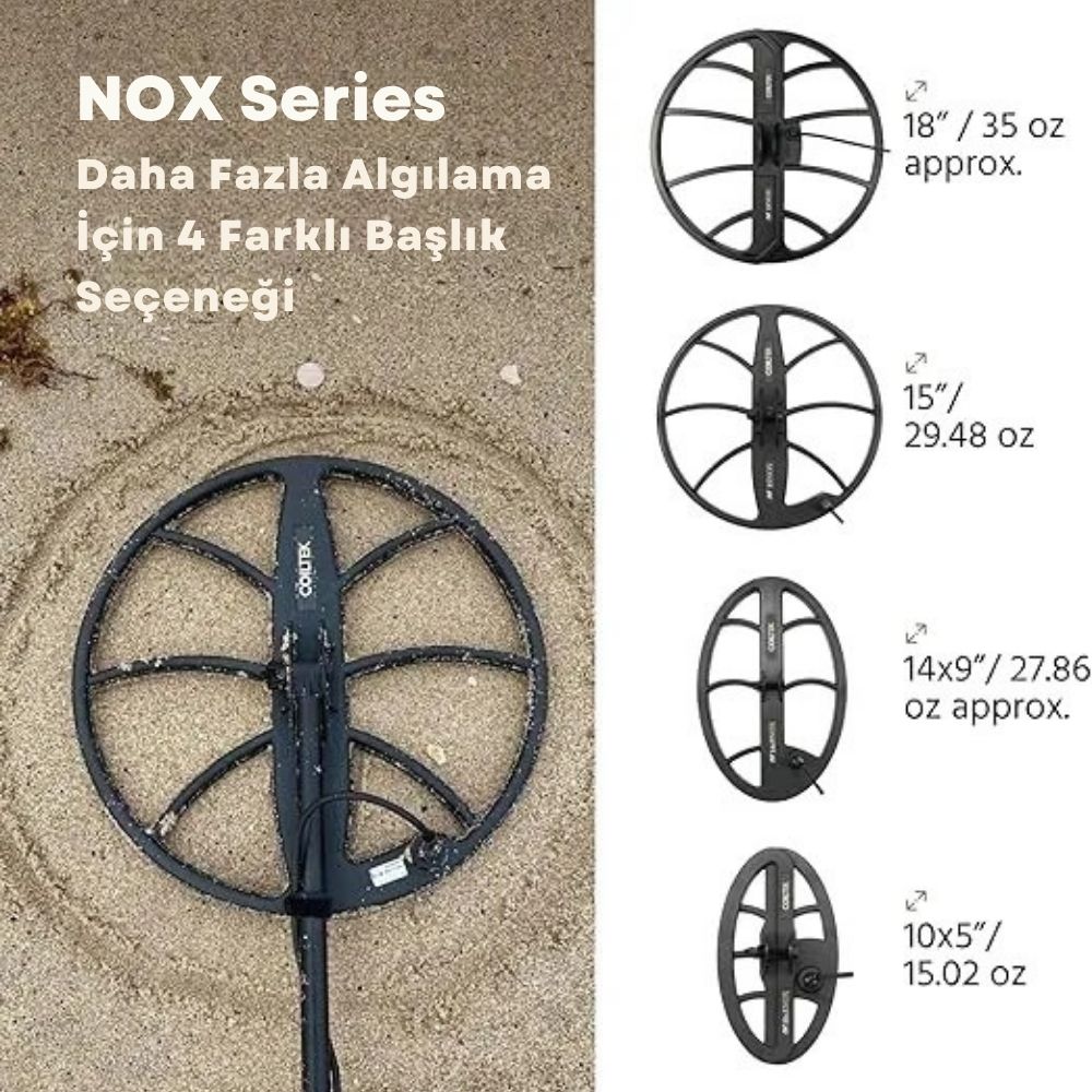 Coiltek 15" Nox Minelab Equinox Arama Başlığı